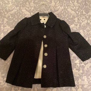 Black and glitter 2t over coat!